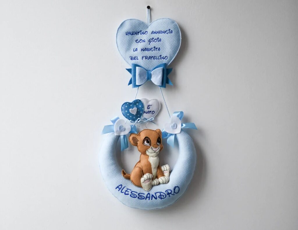 personalizza un fiocco nascita con babywow