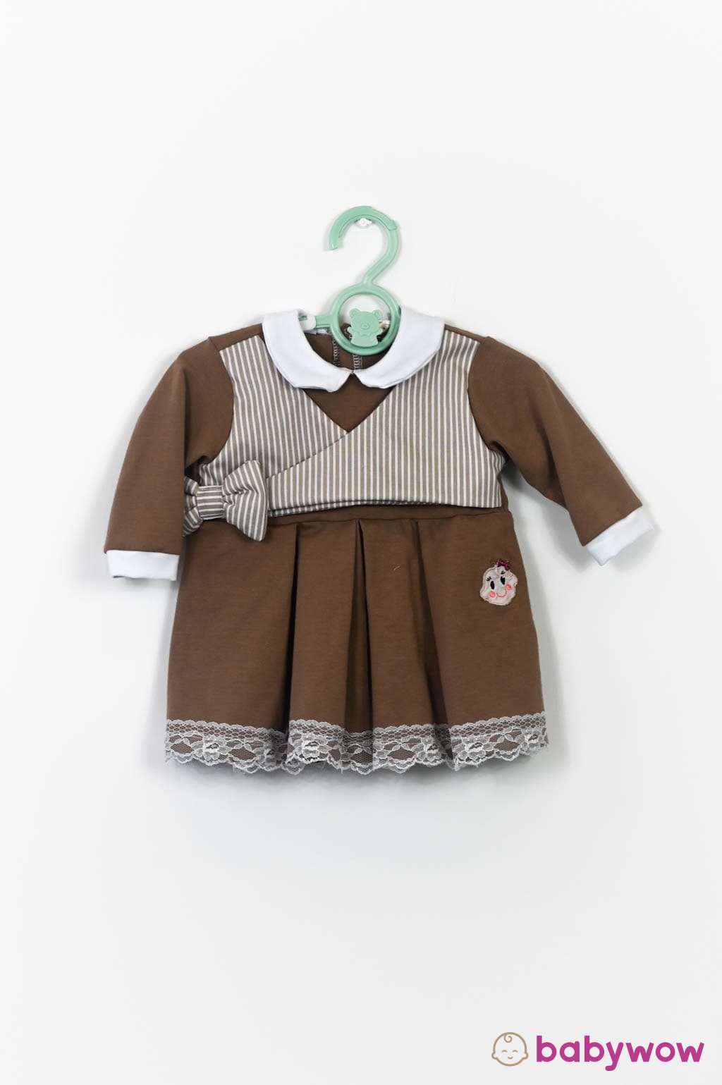 Chocolate cotton baby dress