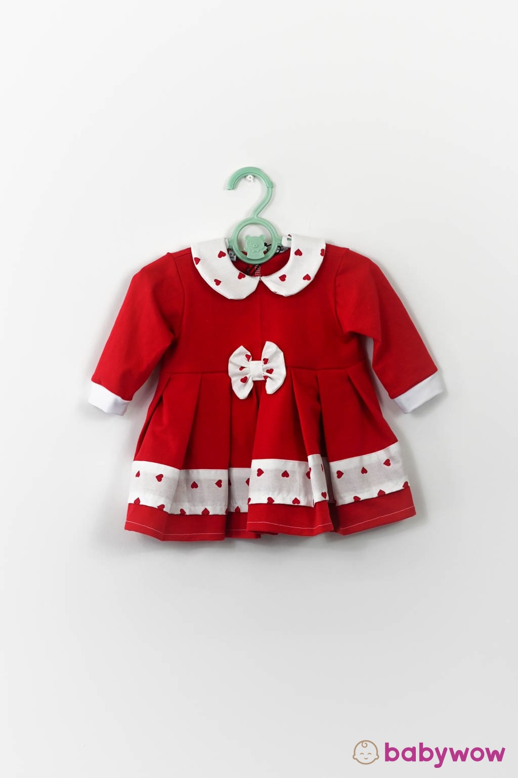 Red cotton baby dress
