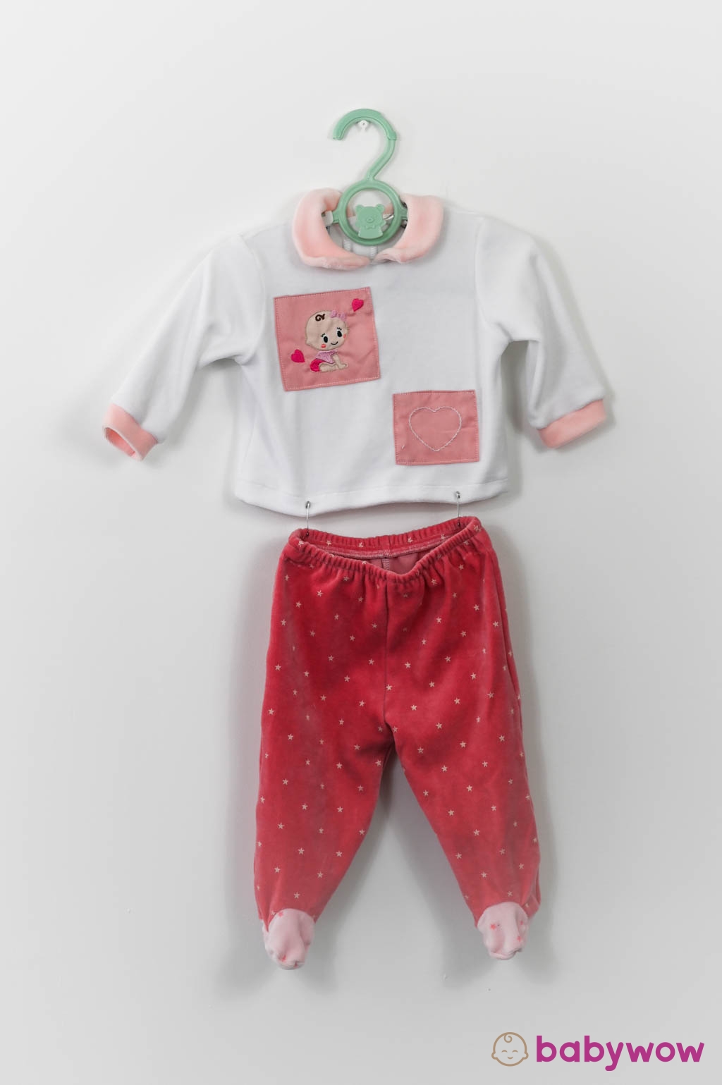 Two-piece chenille onesie patches