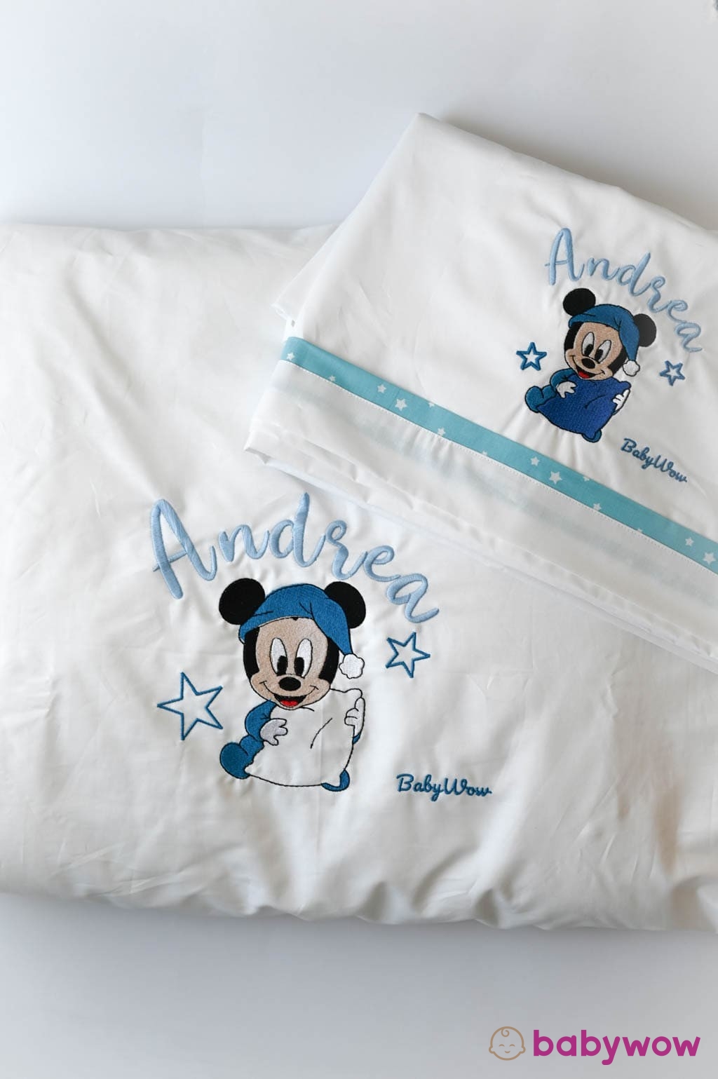 Winter bedding set Mickey with pillow
