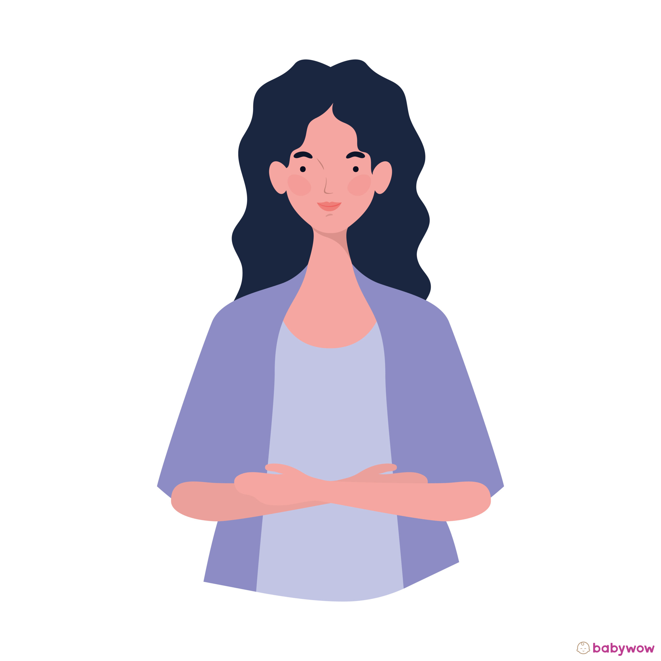 young woman on white background vector illustration design