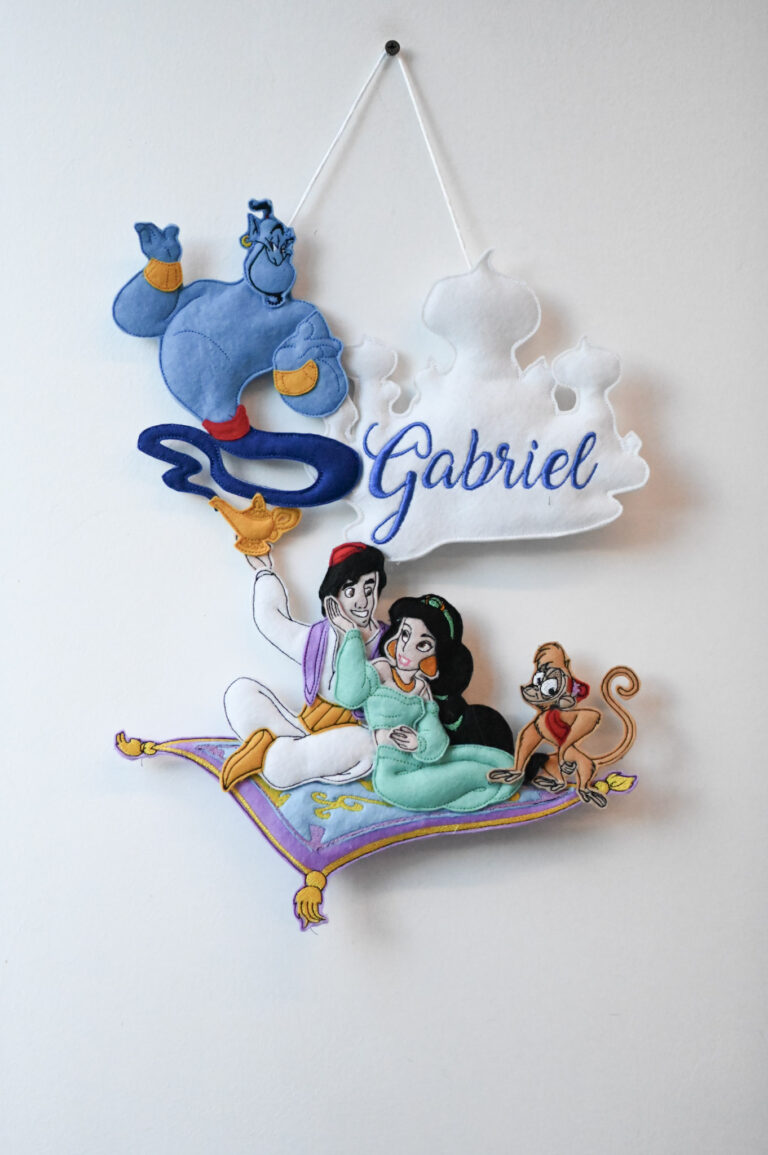 Fiocco nascita Jasmine e Aladdin