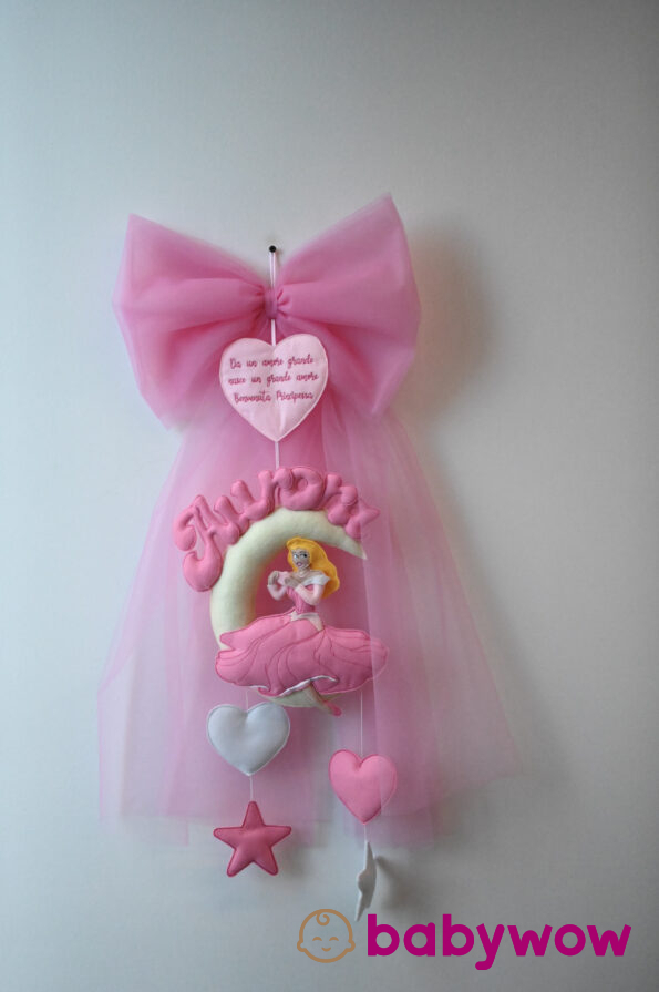 Fiocco Nascita Principessa Aurora BABYWOW