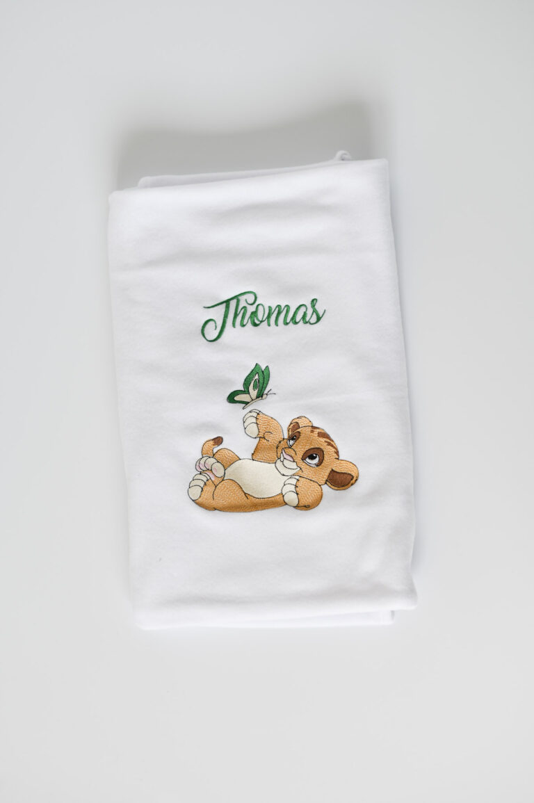 Copertina in pile simba giocherellone